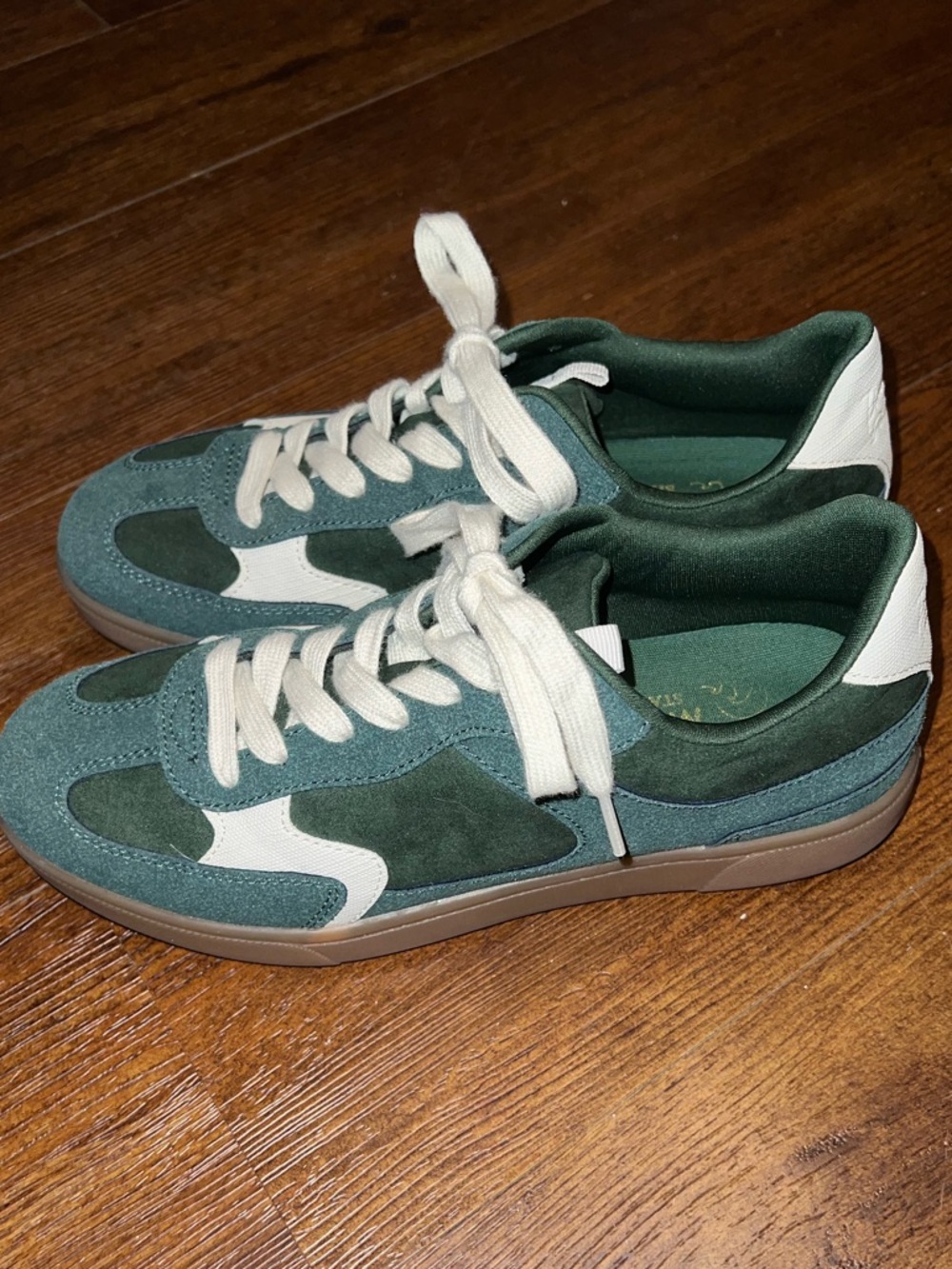 Blowfish Malibu Green Tastic White Retro Casual White Lace Up Sneakers Size 8 - Picture 9 of 12
